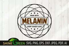 Melanin SVG - Every Shade Slays SVG for Black Women, Girls Product Image 2