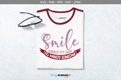 Smile, even if it's just to annoy someone - svg, printables Product Image 1