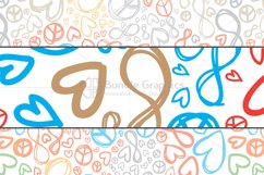 Love, Peace, Infinity - Colorful Pattern Set Product Image 2