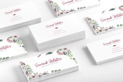 Floral Minimalist Business Card Template Product Image 9