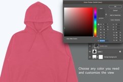 Premium Hoodie PSD Mockup Template for Print on Demand Product Image 2