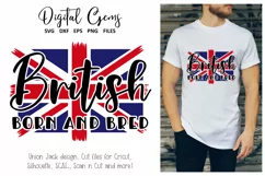 British born and bred, Union Jack flag SVG / DXF / PNG / EPS Product Image 1