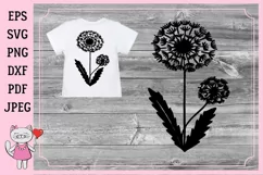 Dandelion Flower svg, Dandelion SVG cutting files Product Image 2
