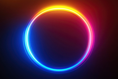 Vibrant Neon Circle Background Wallpaper Product Image 1