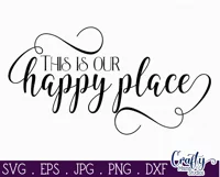 This Is Our Happy Place Farmhouse Family Sign Svg Product Image 2
