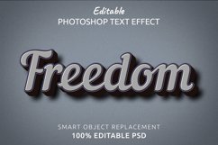 Freedom Editable Photoshop Text Style Effect Product Image 1