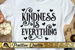 KIND SVG Positive Quote SVG PNG EPS DXF Inspirational SVG Product Image 1