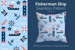 Fisherman Ship - Seamless Pattern Product Image 1