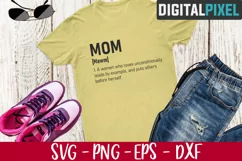 Mothers Day SVG PNG EPS, Mom Noun Svg Cricut File Product Image 2
