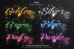 6 colors brush text style effect for photoshop Product Image 1