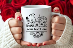 Floral Nurse Svg , Flower Svg, Floral Nurse Split Monogram Product Image 4