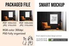 Wooden Frame Smart Mockup PSD &amp; JPG Template Graphic Product Image 2