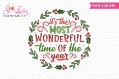 It&#039;s the most wonderful time of the year sublimation design Product Image 1