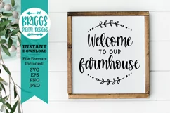 Welcome to our Farmhouse Sign Svg |Sign cut file Product Image 1