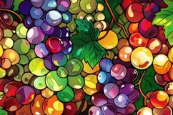 Colorful Pattern of Grapes Background Wallpaper Product Image 1