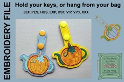 Fall Pumpkin Key Fob - Bag Tag Product Image 2