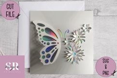 3D Floral butterfly | Paper cutting | Butterfly SVG Product Image 3