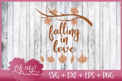 Falling In Love - SVG DXF EPS PNG Cutting File Product Image 1