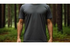 crewneck dark grey tshirt Product Image 1