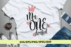 Mr Onederful - Birthday SVG EPS DXF PNG Cutting Files Product Image 1
