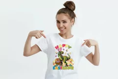 Happy eastrawr png, happy easter png, dinosaur png, easter Product Image 2