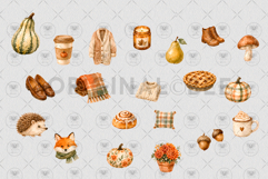 Cozy Autumn Cottagecore clipart Product Image 3