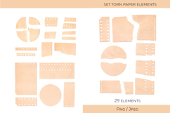 set torn paper note png Product Image 3