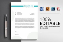 Clean Letterhead Word Template Product Image 1