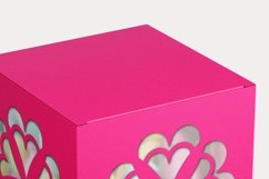 Abstract Flower Cuttable Gift Box with Holes SVG Product Image 4