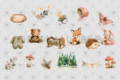 Woodland Baby Animals Clipart Product Image 3
