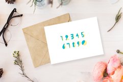 Blue and yellow numbers Product Image 2