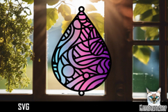 Suncatcher Car Charm SVG, Abstract Ornament SVG Product Image 1