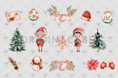 Christmas Elf Clipart Product Image 3