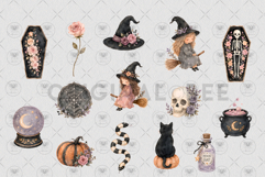 Halloween Witch Gothic Clipart Product Image 3