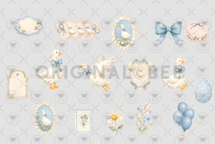 Silly Goose Watercolor Clipart Product Image 3