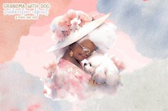 Grandma with Dog Sublimation Clipart Product Image 4
