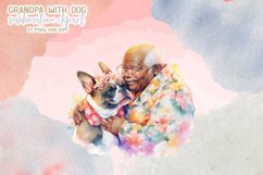 Grandpa with Dog Sublimation Clipart Product Image 4