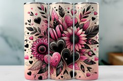 Valentine&#039;s Day Tumbler Wrap Sublimation Design Product Image 1
