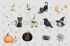 Cute Halloween Ghost Clipart Product Image 3