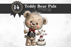 Baby Teddy Bears in Jobs Clipart PNG Set Product Image 4