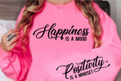Happiness is Mood Positivity is Mindset Svg Design Product Image 3