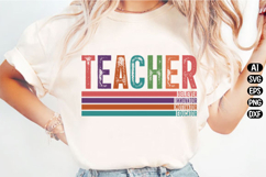 Retro vintage teacher Svg Design Product Image 3