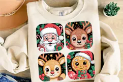 Santa Reindeer Gingerbread Snowman PNG Designs Product Image 4