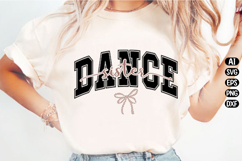 Dance Sister Bow Coquette Dance Svg Design Product Image 3