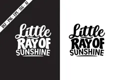 Little Ray of Sunshine Svg, Motivation Svg Designs Product Image 1