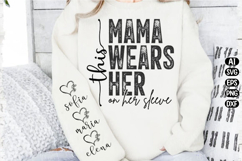 This Mama Wears Her Heart Svg Design Product Image 3