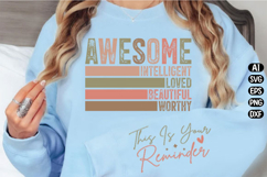 Awesome Worthy This is your Reminders Svg Design Product Image 2