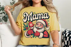 Santa mama checkered PNG Designs Product Image 3