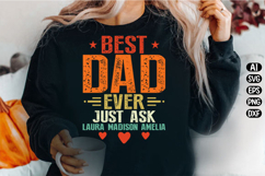 Personalized Best Dad Ever Svg Design Product Image 3