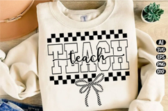 Coquette Bow Teach Svg Design Product Image 3